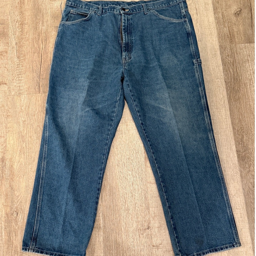 Dickies Mens Carpenter Jeans Medium Wash Denim W414KKE 44x30